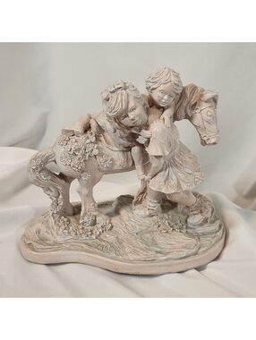Largo limited edition Children and Horse Statue